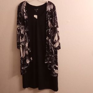 NEW Connected Apparel Office Career Plus Size 14W black-white colors B28